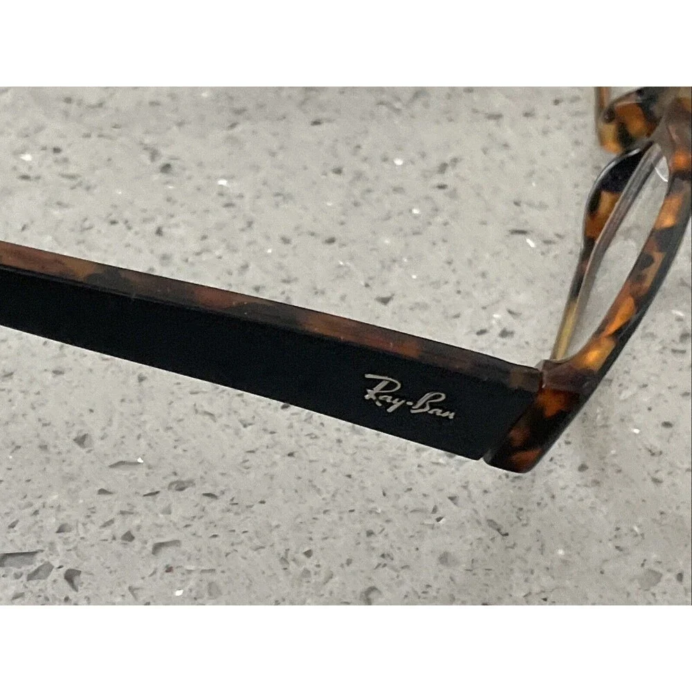 Ray-Ban Eyeglasses Frames ONLY RB5081 2147 Black Tortoise Rectangular 52-16-135